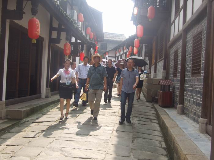 1540632961310878.jpg 2 冯世斌董事长陪同专家组游览古城.jpg